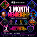 DIGITAL ONLY: Antstream Arcade – 3 Month Membership